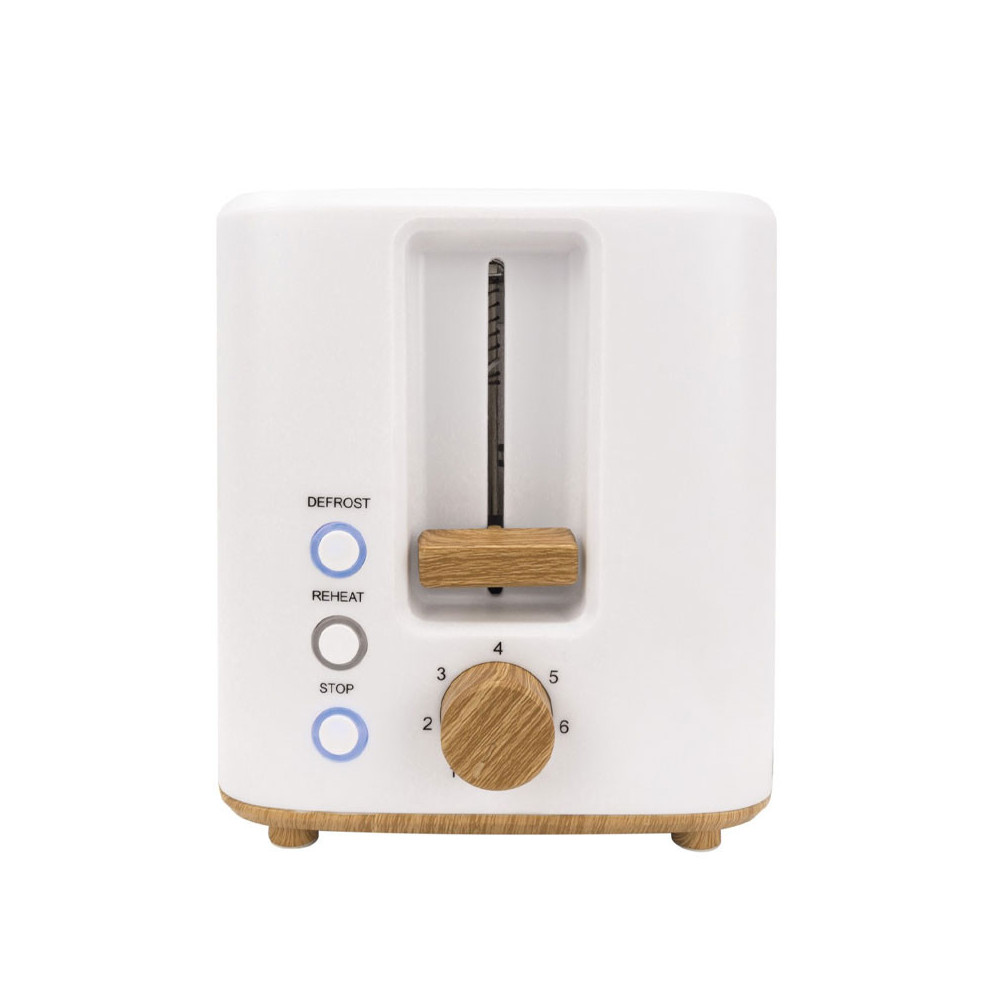 Grille Pain JOCCA Nature Bambou 700W / Blanc