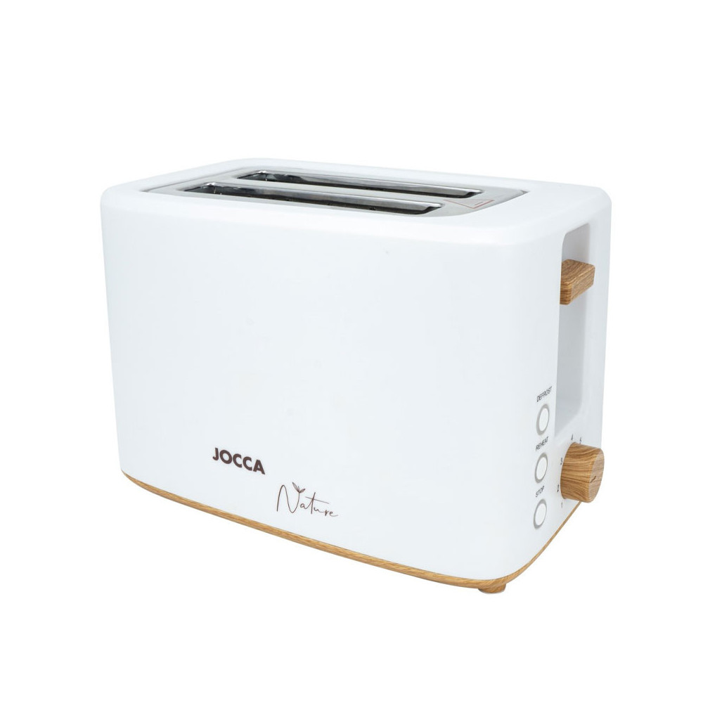 Grille Pain JOCCA Nature Bambou 700W / Blanc