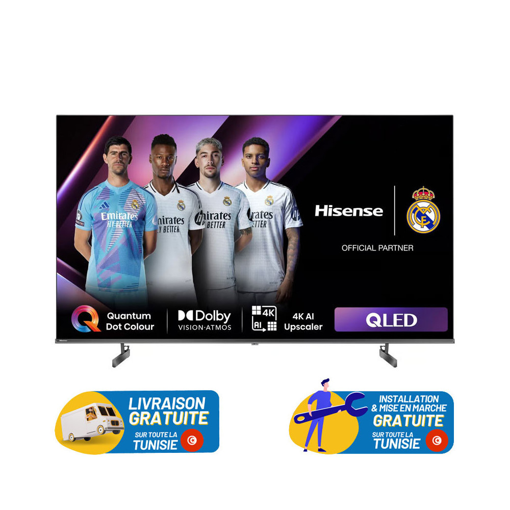 TV HISENSE 85'' QLED UHD 4K Smart TV + TV HISENSE 43" UHD OFFERT