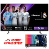 TV HISENSE 85'' QLED UHD 4K Smart TV + TV HISENSE 43" UHD OFFERT