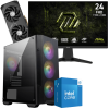 Setup Gamer Special Pc de Bureau Gaming / i5-14400F / RTX 5060 8G / 16 Go Avec Écran Gaming MSI MAG 245F X24 24" Full HD IPS / 240 Hz