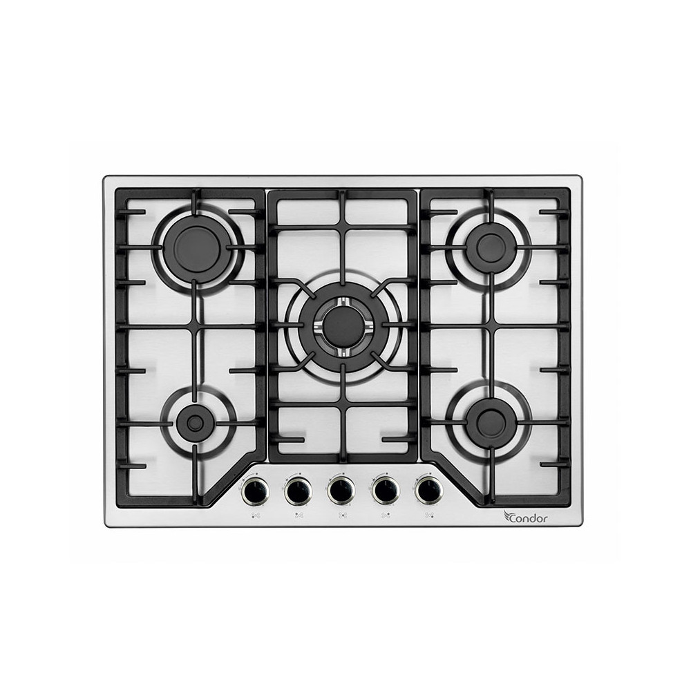 Plaque de cuisson CONDOR encastrable 5 Feux / INOX