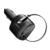 Chargeur de voiture rétractable Belkin BoostCharge 75 W à 2 ports / noir