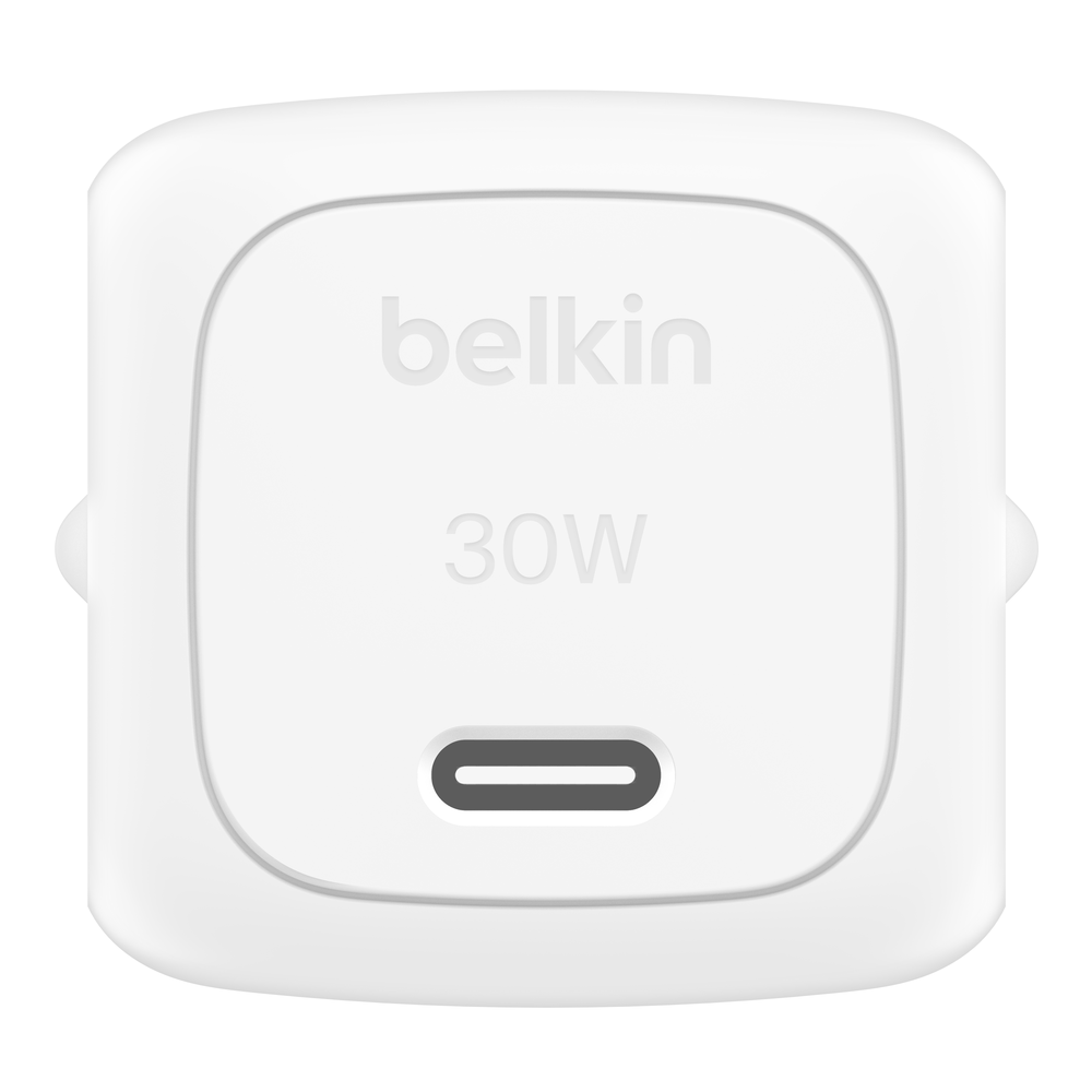 Chargeur secteur BoostCharge USB-C compact (30 W) / câble USB-C vers USB-C / Blanc