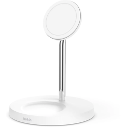 Chargeur Sans Fil BELKIN Boost Charge Pro 2-en-1 / 15W avec MagSafe / Blanc