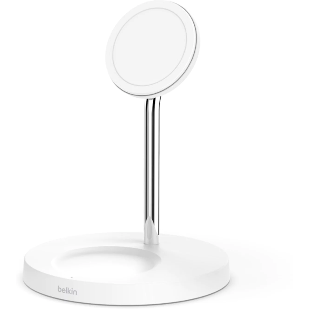 Chargeur Sans Fil BELKIN Boost Charge Pro 2-en-1 / 15W avec MagSafe / Blanc