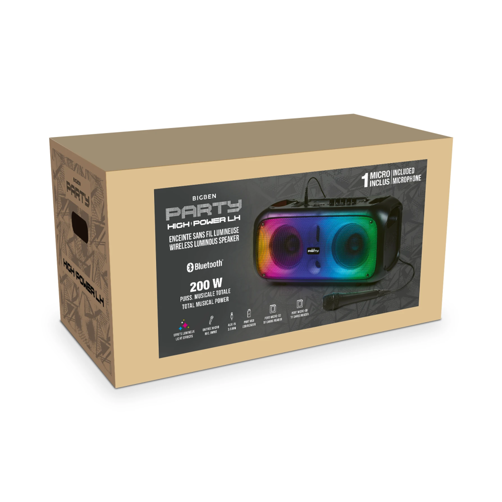 Enceinte lumineuse sans fil 200W – PARTYBTHPLH BIGBEN