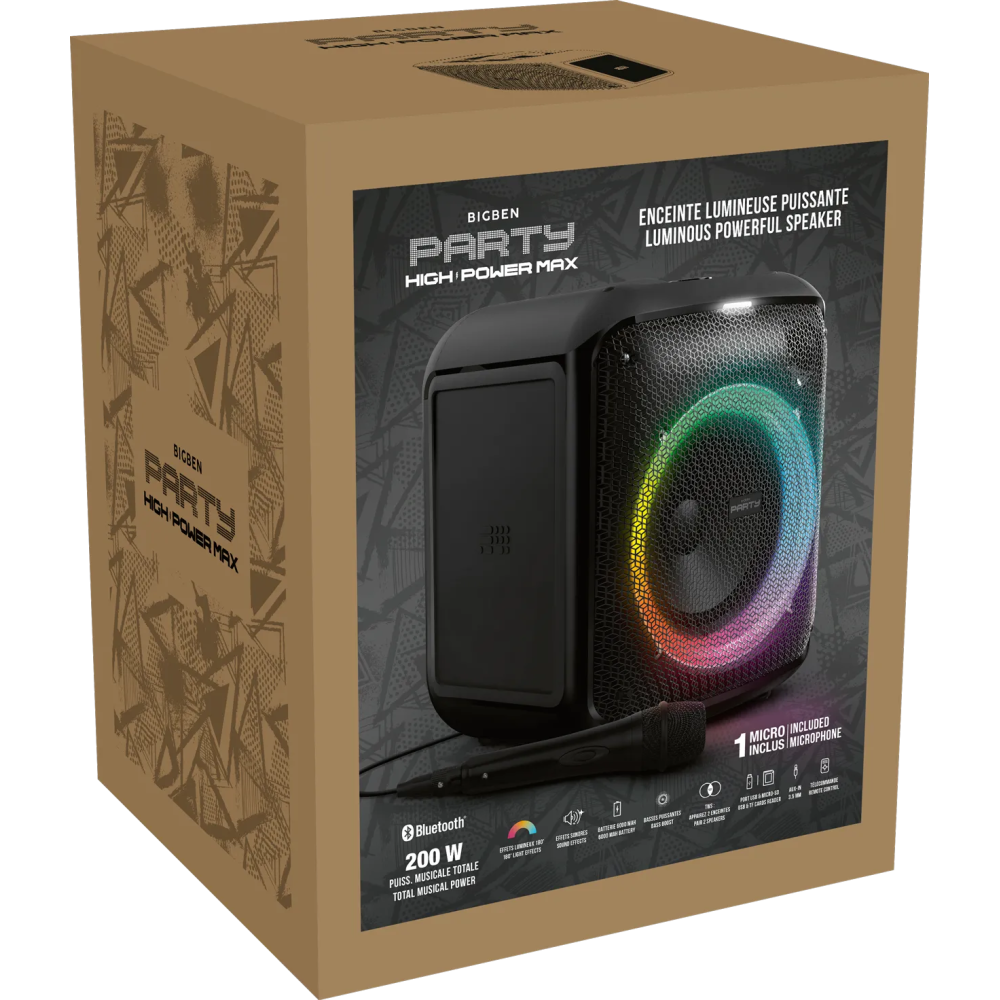 Enceinte lumineuse puissante sans fil - PARTYBTHPMAX BIGBEN