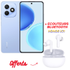 SMARTPHONE HONOR X8D 4G / 16Go / 256G / Bleu + Écouteurs Bluetooth Honor X7I Offerts