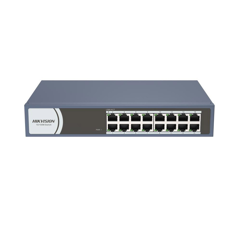 Switch De Bureau HIKVISION DS-3E0116R-O 16 Ports 10/100 MBPS