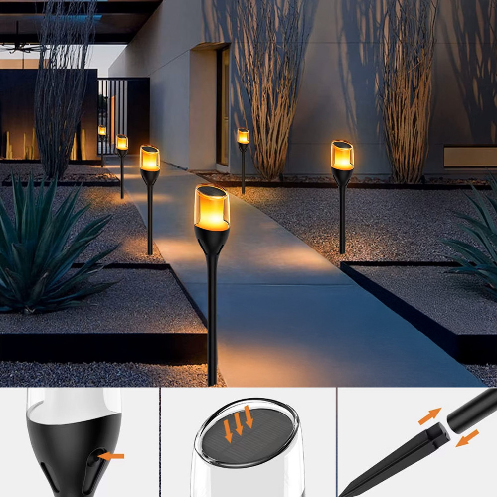Lampe torche solaire LED Forever Light SUNARI FLS-230 / Noir