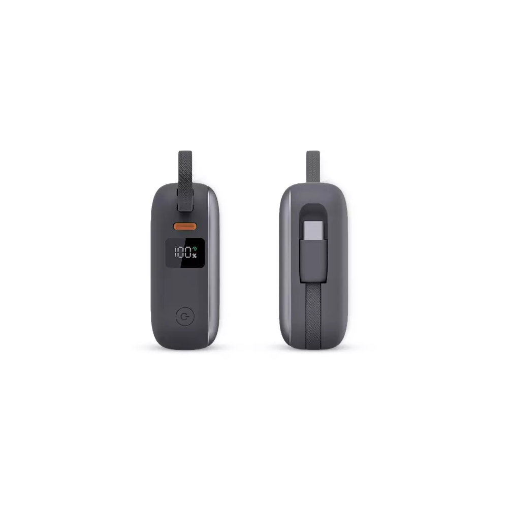 Power Bank KSIX 10 000 mAh, charge rapide 22,5 W, câbles Lightning intégre