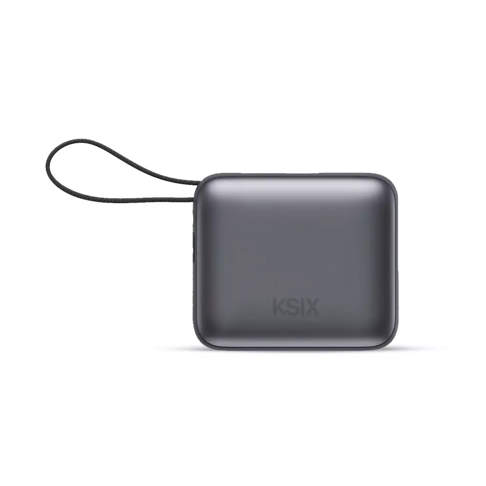 Power Bank KSIX 10 000 mAh, charge rapide 22,5 W, câbles Lightning intégre