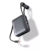 Power Bank KSIX 10 000 mAh, charge rapide 22,5 W, câbles Lightning intégre