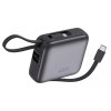 Power Bank KSIX 10 000 mAh, charge rapide 22,5 W, câbles Lightning intégre