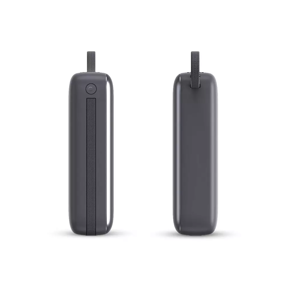Power Bank KSIX 20 000 mAh, charge rapide PD 22,5 W, câbles USB-C et Lightning