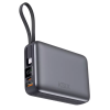 Power Bank KSIX 20 000 mAh, charge rapide PD 22,5 W, câbles USB-C et Lightning