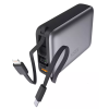 Power Bank KSIX 20 000 mAh, charge rapide PD 22,5 W, câbles USB-C et Lightning