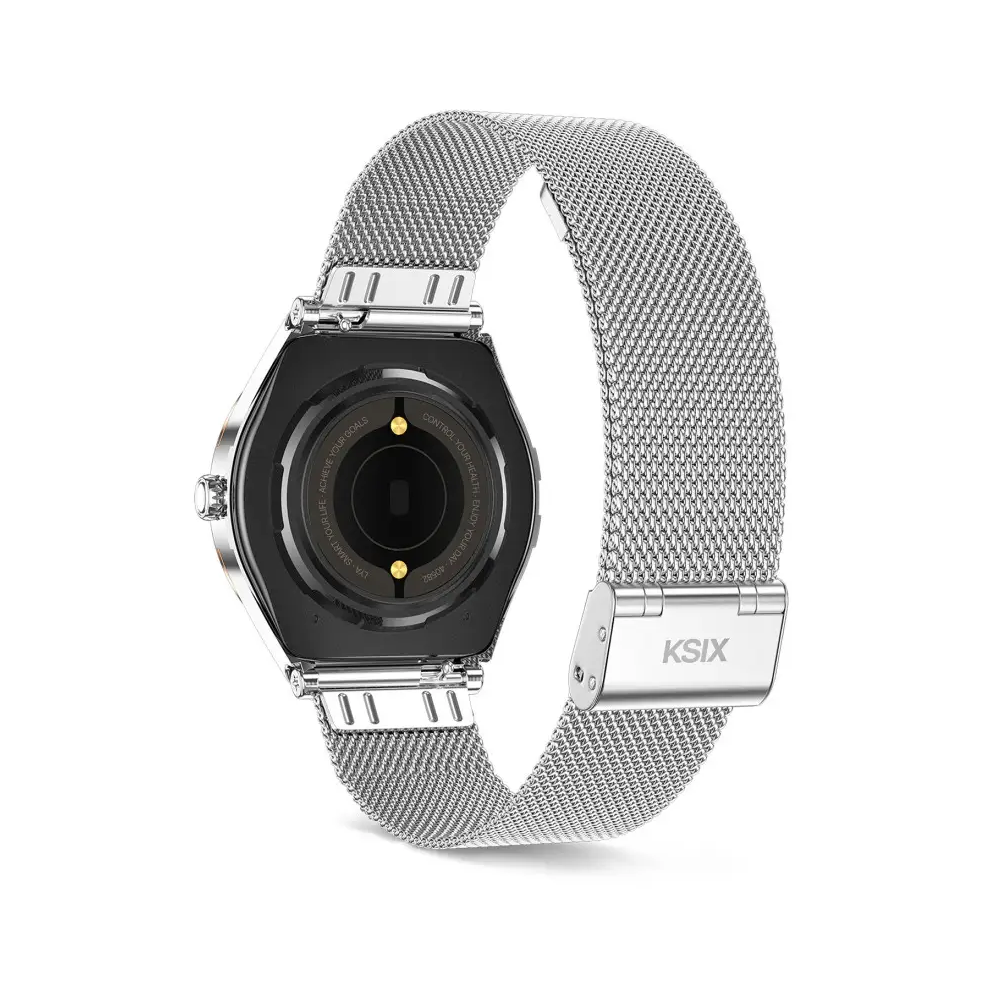 Montre Connectee Ksix Lya Rose & Silver 1,19" / 2 Bracelets (metal + Silicone)