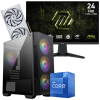 Setup Gamer Special Pc de Bureau Gaming / i7-12700F / RTX 5070 12G / 32 Go Avec Écran Gaming MSI MAG 245F X24 24" Full HD IPS / 240 Hz