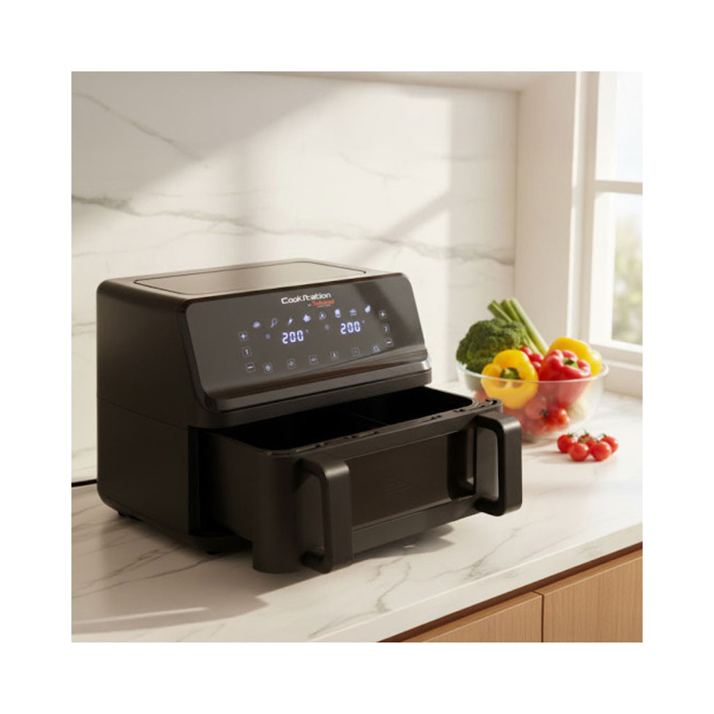 AirFryer TECHWOOD DUO 9 Litres / 2700W / Noir