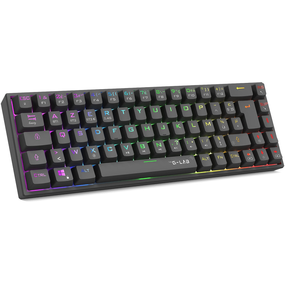 Clavier gaming Double Mode RGB G-LAB KEYZ-TITAN-B-WL-FR / Noir