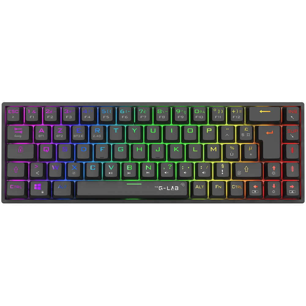 Clavier gaming Double Mode RGB G-LAB KEYZ-TITAN-B-WL-FR / Noir
