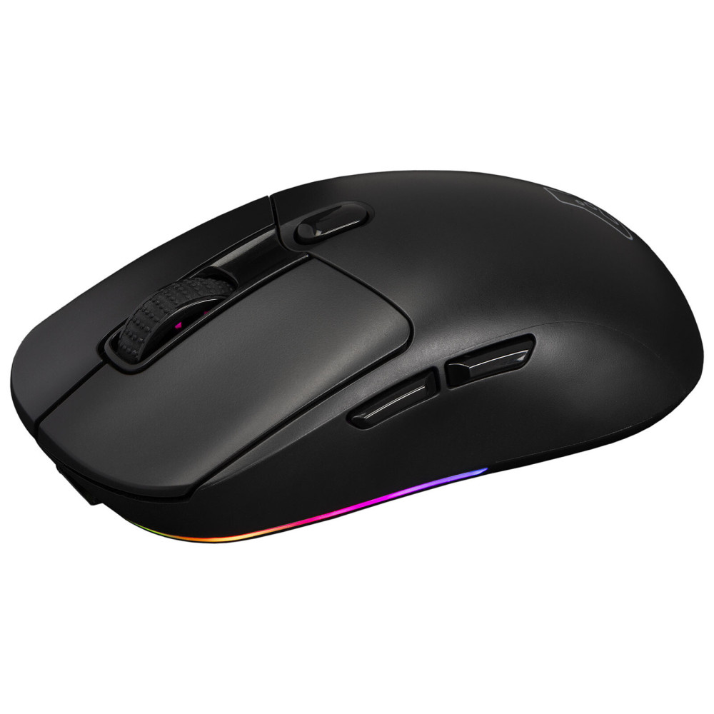 Souris G-Lab KULT Titanium / Wireless 12000 DPI RGB / Noir