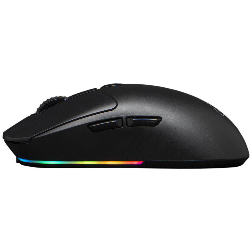 Souris G-Lab KULT Titanium / Wireless 12000 DPI RGB / Noir