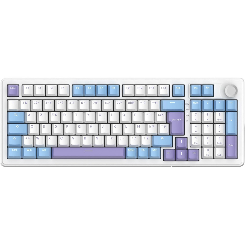 Clavier gaming G-LAB KEYS ELITE 400 RGB WHITE/BLUE
