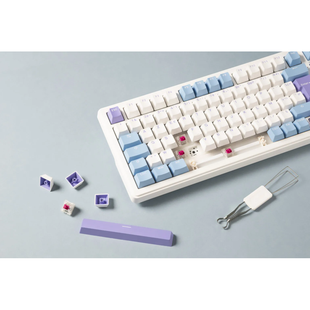 Clavier gaming G-LAB KEYS ELITE 400 RGB WHITE/BLUE