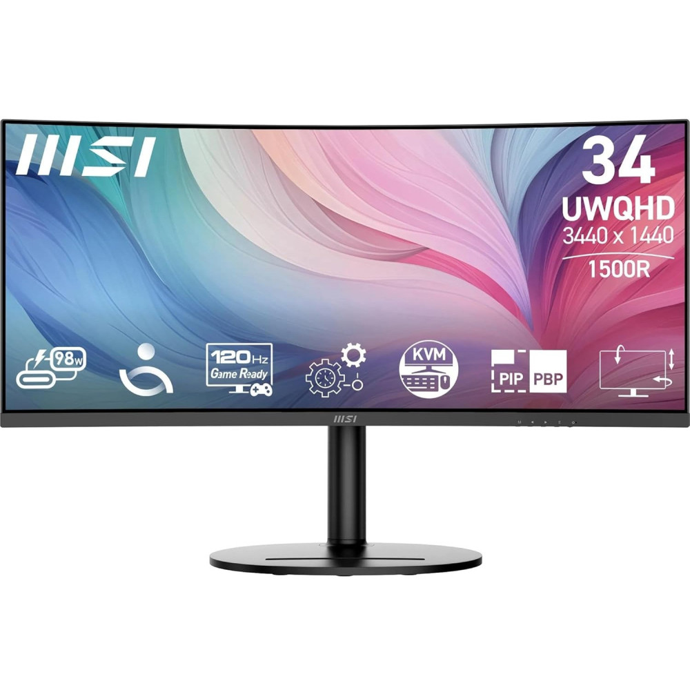 Écran MSI MODERN MD342CQP 34" UWQHD 3K CURVED VA 120Hz 1ms HDMI/DP/TypeC / Noir