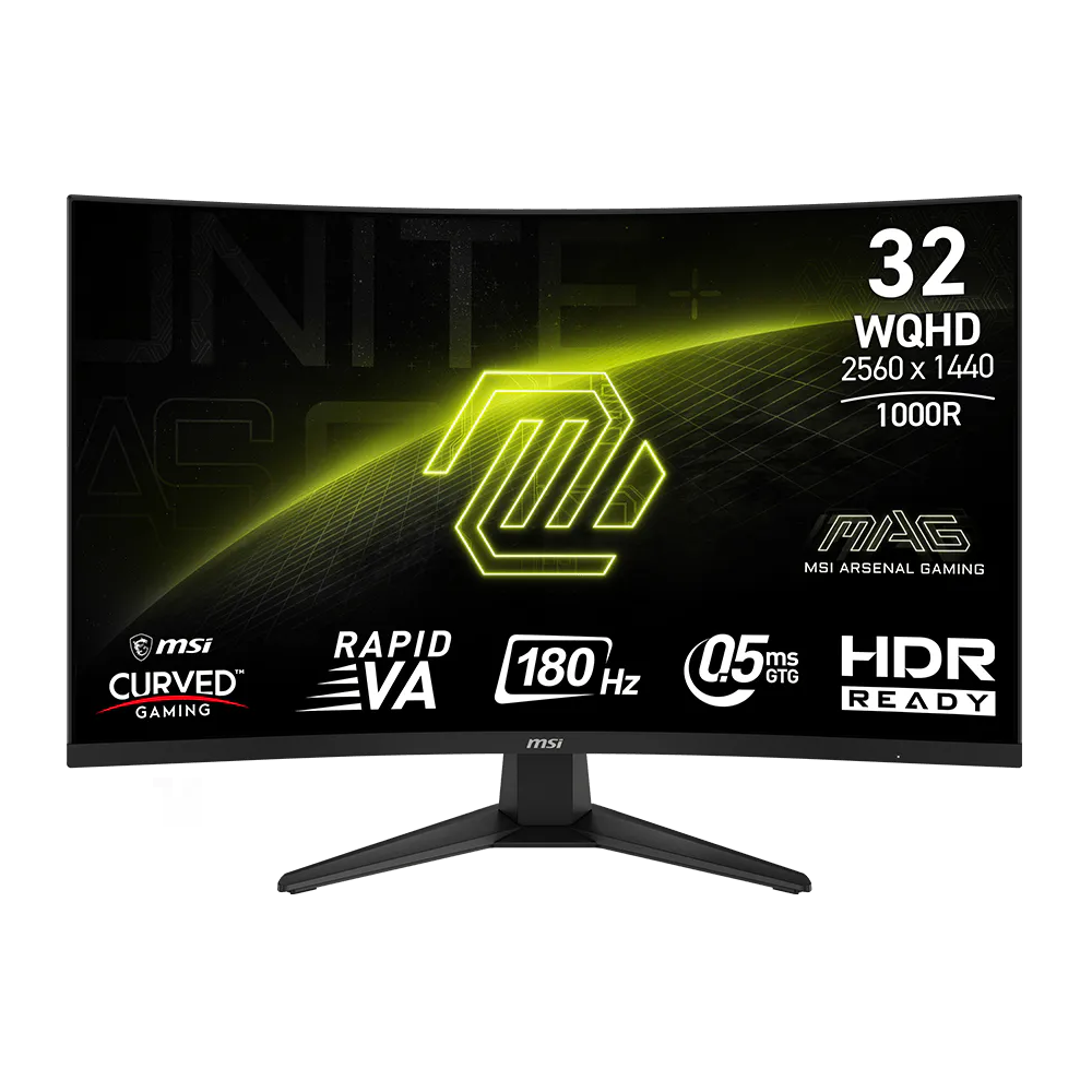Écran Gaming ECRAN MSI GAMING MAG325CQ 31.5" WQHD 2K CURVED / VA 180Hz 0.5ms / HDMI/DP/TYPE-C / Noir