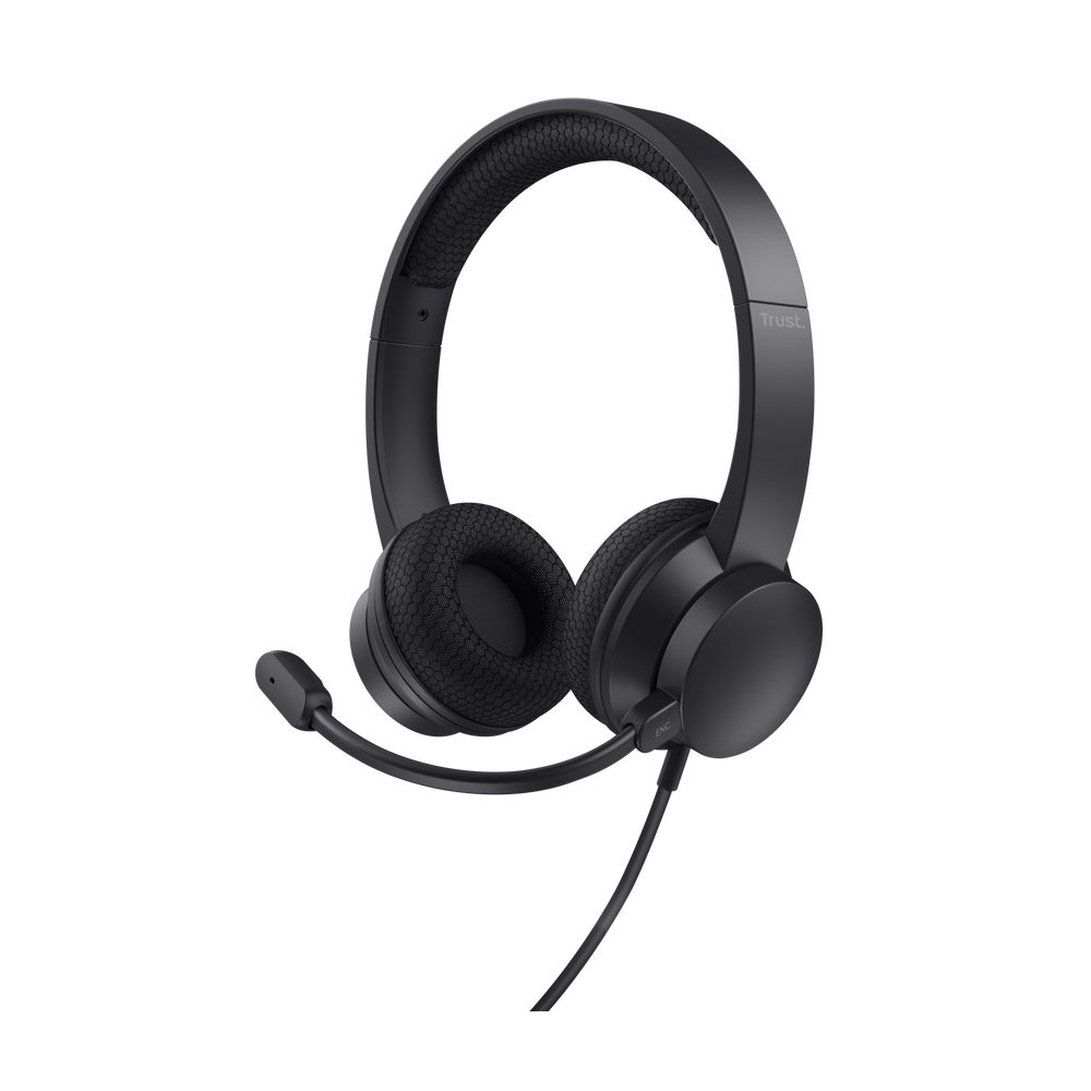 Micro Casque Filaire Trust Ayda USB Pour PC/ Noir