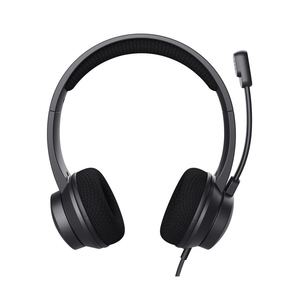 Micro Casque Filaire Trust Ayda USB Pour PC/ Noir
