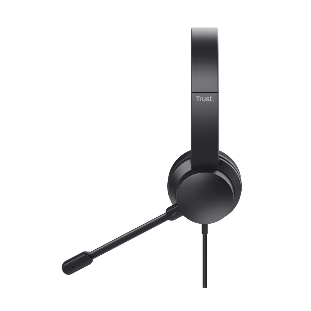 Micro Casque Filaire Trust Ayda USB Pour PC/ Noir