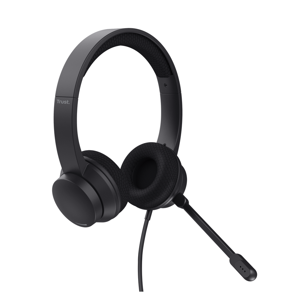 Micro Casque Filaire Trust Ayda USB Pour PC/ Noir