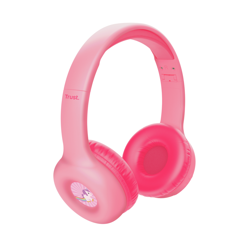 Casque sans fil Bluetooth Trust Nouna Kids / Pink