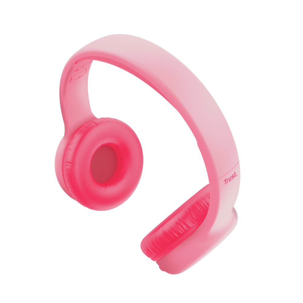 Casque sans fil Bluetooth Trust Nouna Kids / Pink