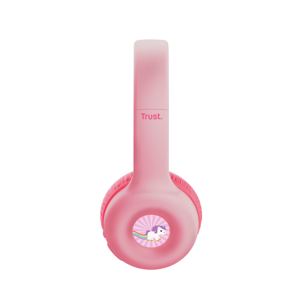 Casque sans fil Bluetooth Trust Nouna Kids / Pink