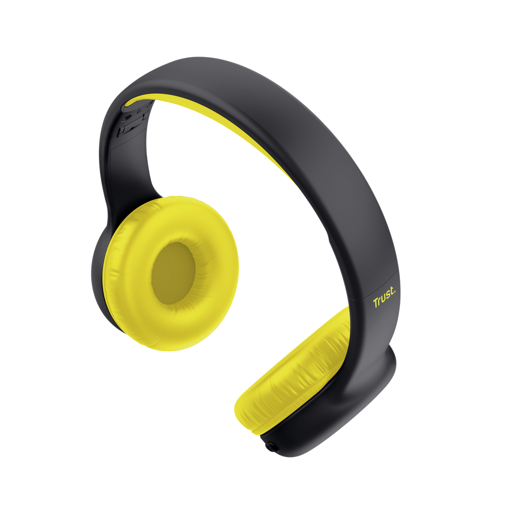 Casque sans fil Bluetooth Trust Nouna Kids / Jaune/Noir