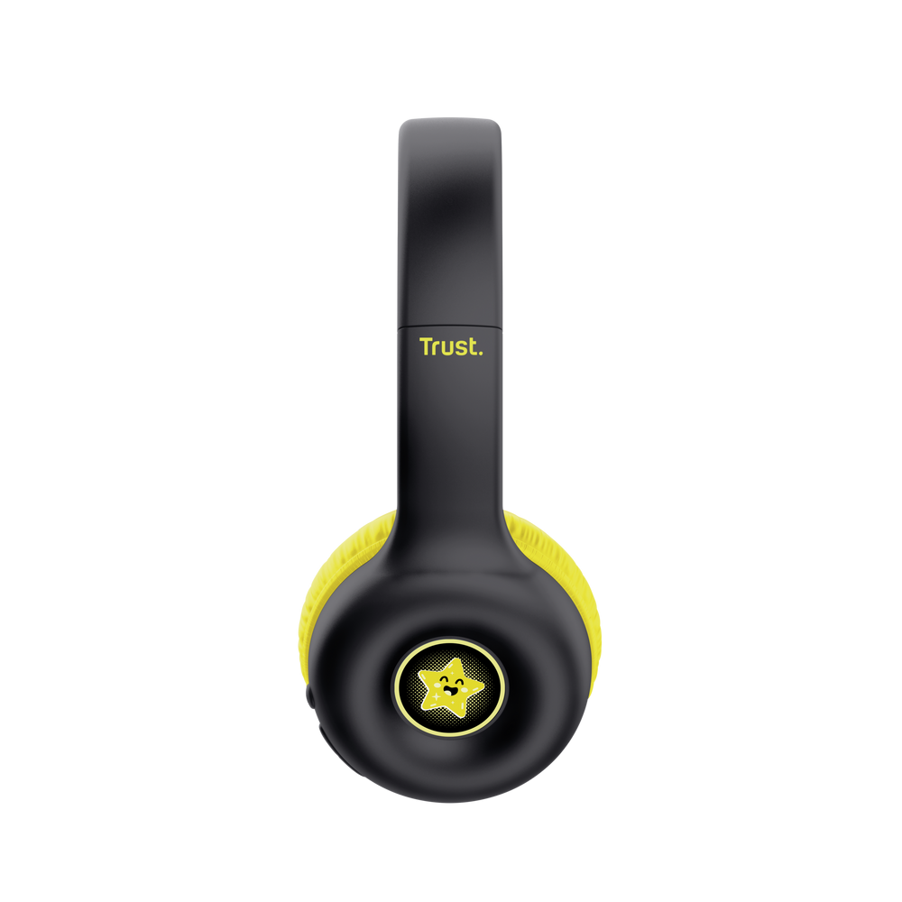 Casque sans fil Bluetooth Trust Nouna Kids / Jaune/Noir