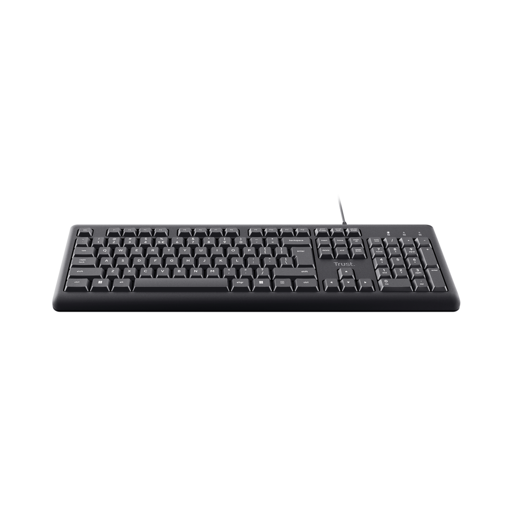Clavier Filaire TRUST PRIMO AZERTY Français / Noir