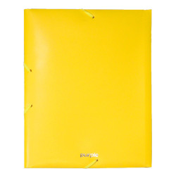 Chemise 3 Rabats à Elastique PP ESSENTIEL 25 MM / Jaune
