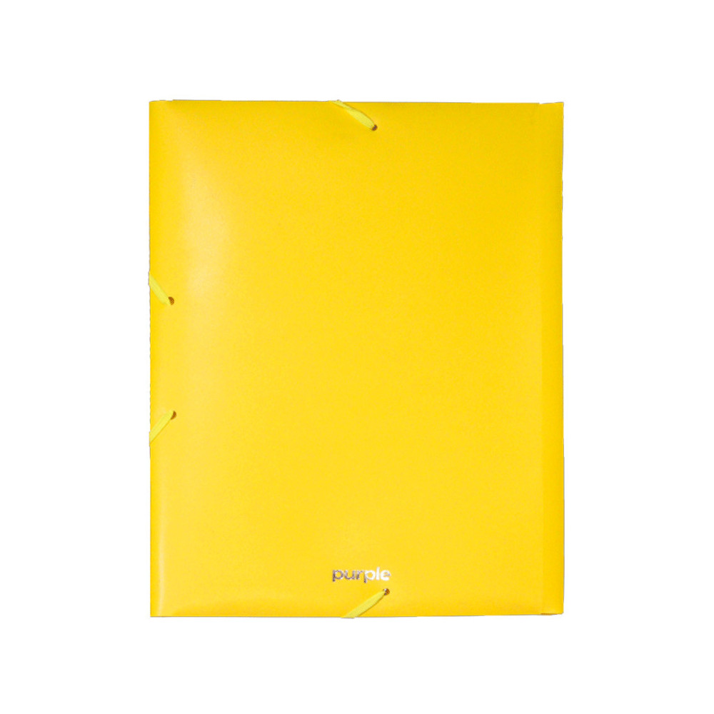 Chemise 3 Rabats à Elastique PP ESSENTIEL 25 MM / Jaune
