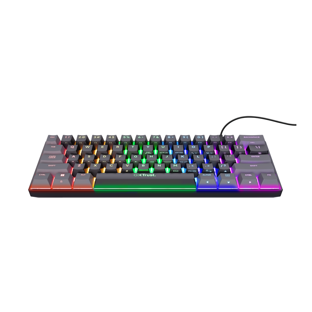 Mini Clavier Gamer Filaire Mécanique TRUST ACIRA GXT867 / Noir