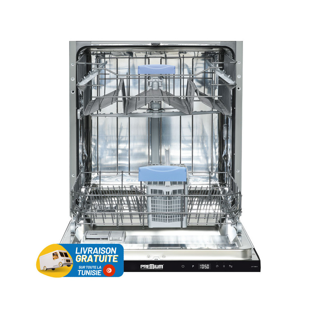Lave Vaisselle Premium Encastrable 13 couverts Blanc /LVT1360-B01