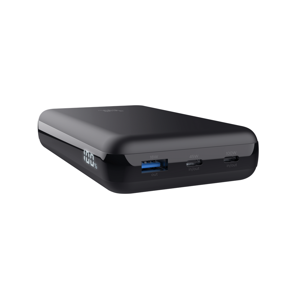 Power Bank TRUST LARO Pour PC 100 W /  Noir