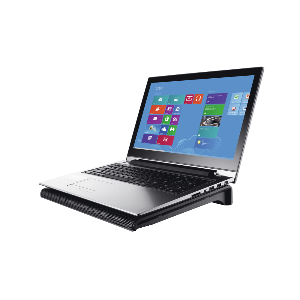Refroidisseur TRUST AZUL Pour Pc Portable 15.6" Éclairage bleu / Noir