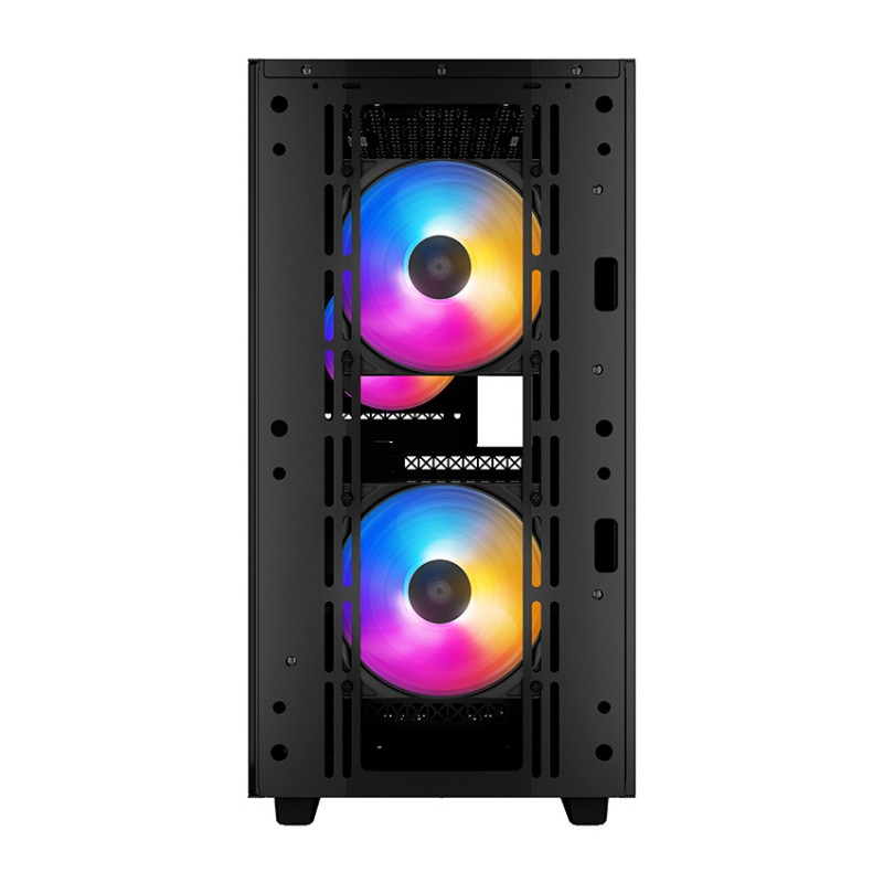 Boîtier Gaming Moyen Tour DeepCool MATREXX 40 3FS / Micro-ATX / RGB / Avec Ventilateur de processeur DeepCool AK400 ZERO DARK / Noir